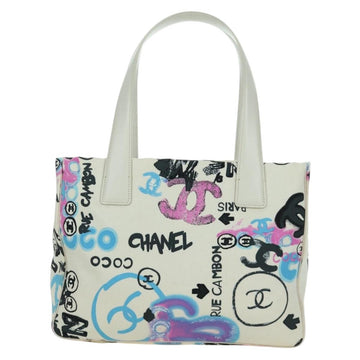 CHANEL New Travel line Hawaii Limited Bag Nylon White Silver CC Auth AMZ373V - 0