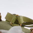 GUCCI Bamboo Backpack Suede Green Gold 003 2058 0030 Auth AMZ374-8