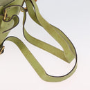 GUCCI Bamboo Backpack Suede Green Gold 003 2058 0030 Auth AMZ374-9