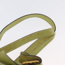 GUCCI Bamboo Backpack Suede Green Gold 003 2058 0030 Auth AMZ374-16
