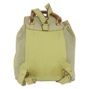 GUCCI Bamboo Backpack Suede Green Gold 003 2058 0030 Auth AMZ374-2