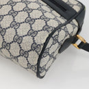 GUCCI GG Supreme Sherry Line Shoulder Bag PVC Navy Gold 24 02 005 Auth AMZ375-10