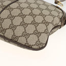 GUCCI GG Supreme Web Sherry Line Bag PVC Beige Gold 904 02 047 Auth AMZ376-12
