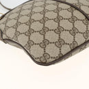GUCCI GG Supreme Web Sherry Line Bag PVC Beige Gold 904 02 047 Auth AMZ376-13