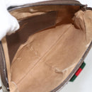 GUCCI GG Supreme Web Sherry Line Bag PVC Beige Gold 904 02 047 Auth AMZ376-17