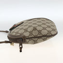 GUCCI GG Supreme Web Sherry Line Bag PVC Beige Gold 904 02 047 Auth AMZ376-4