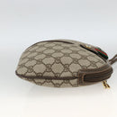 GUCCI GG Supreme Web Sherry Line Bag PVC Beige Gold 904 02 047 Auth AMZ376-5