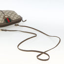 GUCCI GG Supreme Web Sherry Line Bag PVC Beige Gold 904 02 047 Auth AMZ376-7
