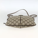 GUCCI GG Supreme Web Sherry Line Bag PVC Beige Gold 904 02 047 Auth AMZ376-9