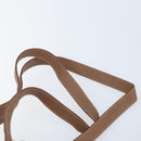 GUCCI Bamboo Backpack Suede Brown Gold 003 1705 0030 Auth AMZ377-15