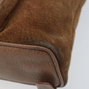 GUCCI Bamboo Backpack Suede Brown Gold 003 1705 0030 Auth AMZ377-16