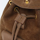GUCCI Bamboo Backpack Suede Brown Gold 003 1705 0030 Auth AMZ377-22