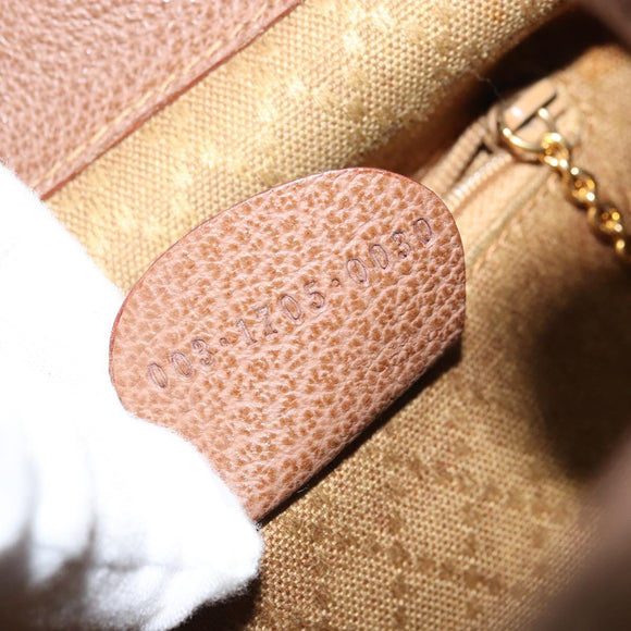 GUCCI Bamboo Backpack Suede Brown Gold 003 1705 0030 Auth AMZ377