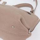 Salvatore Ferragamo Gancini Sofia Hand Bag Leather 2way Pink Silver Auth AMZ379A-18