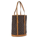 LOUIS VUITTON Monogram Bucket GM Shoulder Bag M42236 LV Auth AMZ387-1