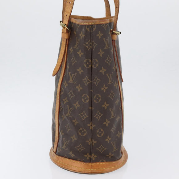 LOUIS VUITTON Monogram Bucket GM Shoulder Bag M42236 LV Auth AMZ387
