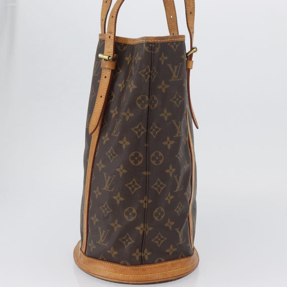 LOUIS VUITTON Monogram Bucket GM Shoulder Bag M42236 LV Auth AMZ387