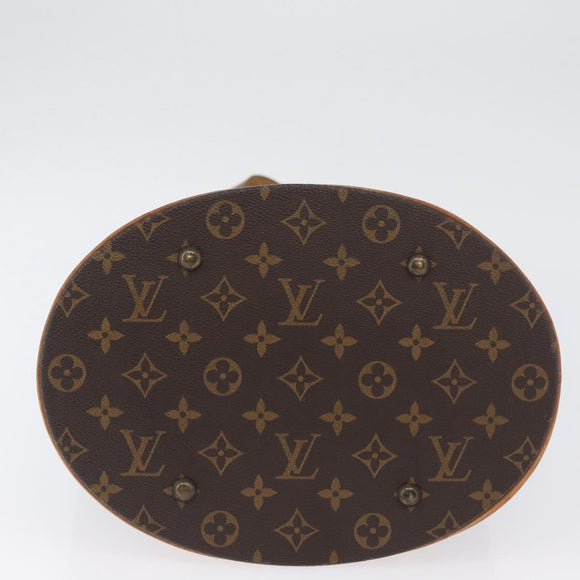 LOUIS VUITTON Monogram Bucket GM Shoulder Bag M42236 LV Auth AMZ387