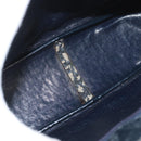 Christian Dior Trotter Canvas Shoulder Bag Navy Gold Auth AMZ388-12