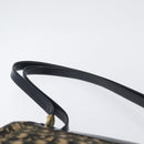 Christian Dior Trotter Canvas Shoulder Bag Navy Gold Auth AMZ388-8