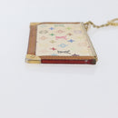 LOUIS VUITTON Monogram Multicolor Pochette Cles Purse White M92655 Auth AMZ391A-3