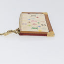 LOUIS VUITTON Monogram Multicolor Pochette Cles Purse White M92655 Auth AMZ391A-4