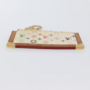 LOUIS VUITTON Monogram Multicolor Pochette Cles Purse White M92655 Auth AMZ391A-7