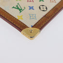 LOUIS VUITTON Monogram Multicolor Pochette Cles Purse White M92655 Auth AMZ391A-8