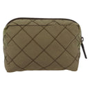 PRADA Pouch Nylon Khaki Auth AMZ393-3