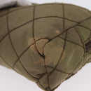 PRADA Pouch Nylon Khaki Auth AMZ393-9