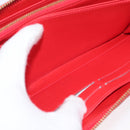 LOUIS VUITTON Vernis Zippy Wallet Rouge Grunadine M91732 LV Auth AMZ396-20
