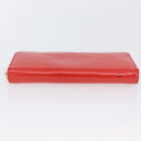 LOUIS VUITTON Vernis Zippy Wallet Rouge Grunadine M91732 LV Auth AMZ396-7