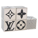 LOUIS VUITTON LV Cube Game metal Silver M99454 LV Auth AMZ397A-1