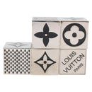 LOUIS VUITTON LV Cube Game metal Silver M99454 LV Auth AMZ397A-3