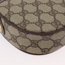 GUCCI GG Supreme Web Sherry Line Shoulder Bag PVC Beige 007 754 6112 Auth AMZ405-14