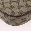 GUCCI GG Supreme Web Sherry Line Shoulder Bag PVC Beige 007 754 6112 Auth AMZ405-16