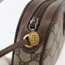 GUCCI GG Supreme Web Sherry Line Shoulder Bag PVC Beige 007 754 6112 Auth AMZ405-9
