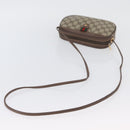 GUCCI GG Supreme Web Sherry Line Shoulder Bag PVC Beige 007 754 6112 Auth AMZ405-7