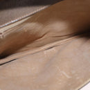 GUCCI GG Supreme Shoulder Bag PVC Beige Gold Auth AMZ406-11