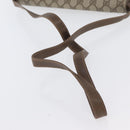 GUCCI GG Supreme Shoulder Bag PVC Beige Gold Auth AMZ406-7