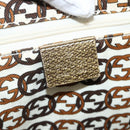 GUCCI GG Canvas Tote Bag Beige Gold 163805 Auth AMZ407A-14