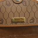 Christian Dior Honeycomb Canvas Shoulder Bag PVC Beige Gold Auth AMZ410-18