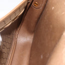 Christian Dior Honeycomb Canvas Shoulder Bag PVC Beige Gold Auth AMZ410-20