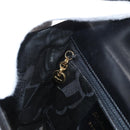 Salvatore Ferragamo Gancini Shoulder Bag Leather Black Gold Auth AMZ412-20