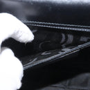 Salvatore Ferragamo Gancini Shoulder Bag Leather Black Gold Auth AMZ412-21