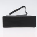 Salvatore Ferragamo Gancini Shoulder Bag Leather Black Gold Auth AMZ412-9