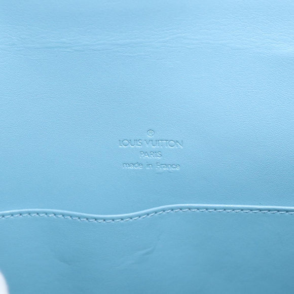 LOUIS VUITTON Monogram Vernis Thompson Street Bag Baby Blue M91009 Auth AMZ415