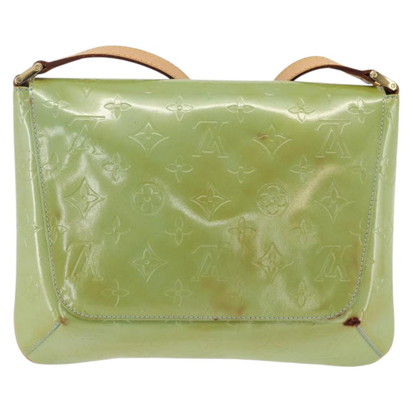 LOUIS VUITTON Monogram Vernis Thompson Street Bag Baby Blue M91009 Auth AMZ415