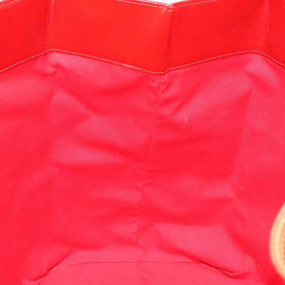 LOUIS VUITTON Monogram Vernis Reade GM Tote Bag Red M91084 LV Auth AMZ416