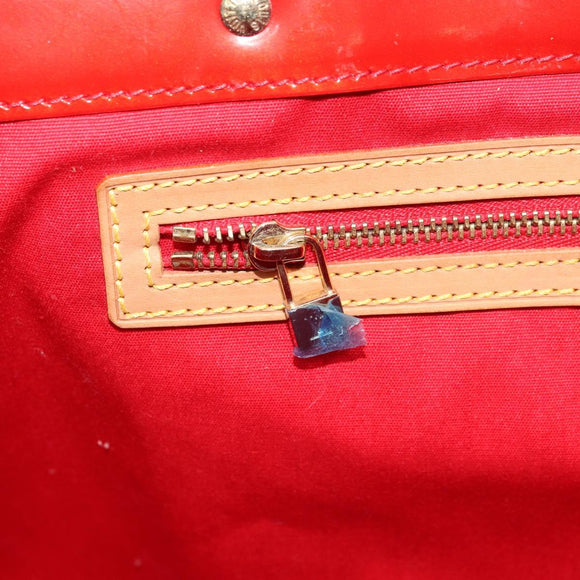 LOUIS VUITTON Monogram Vernis Reade GM Tote Bag Red M91084 LV Auth AMZ416